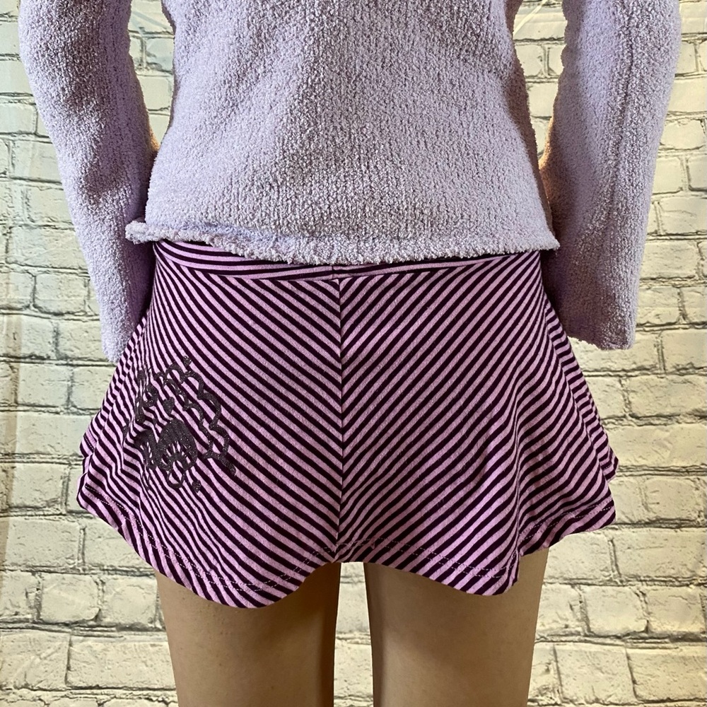 Striped mini skirt